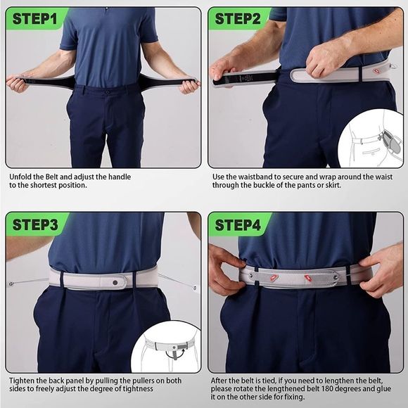 SS-Belt Lumbar Support Back Brace - Relief from Back Pain, Breathable Design - Picture 7 of 7